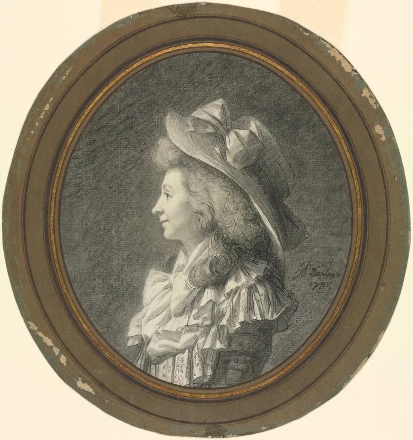 Woman in Profile, Turned to the Left, by Henri-Pierre Danloux, 1784