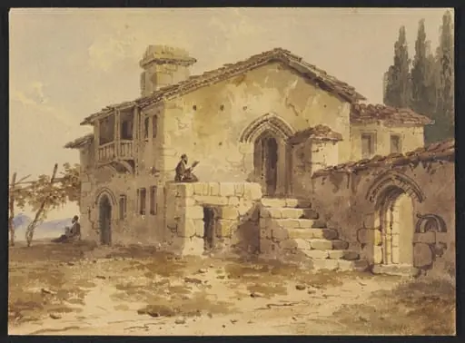 A Monastery, probably in Turkey or Greece