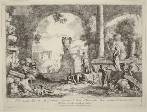 Landscape with Classical Ruins
