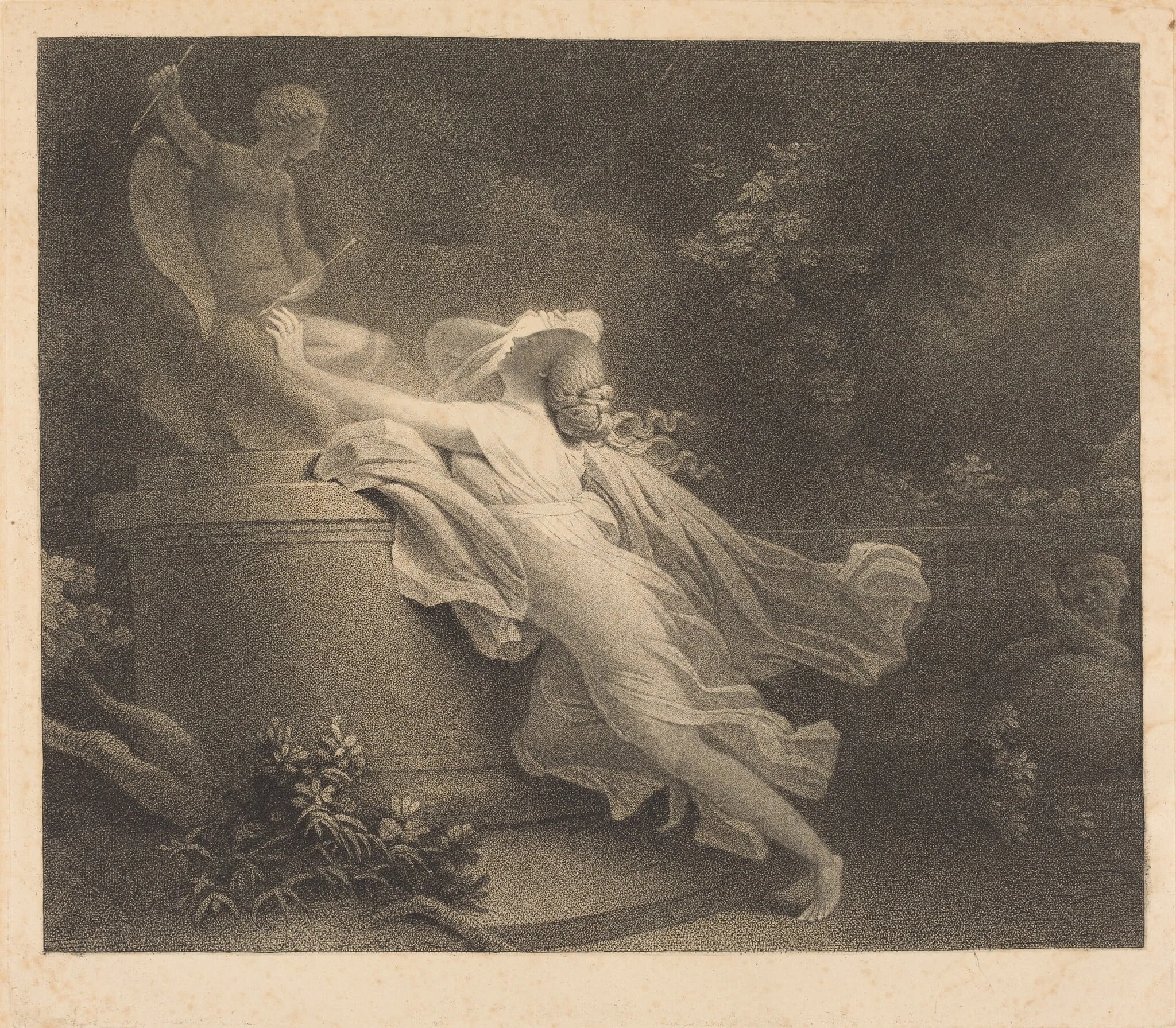 L'invocation a l'amour, by Carl Guttenberg, ink, 1766