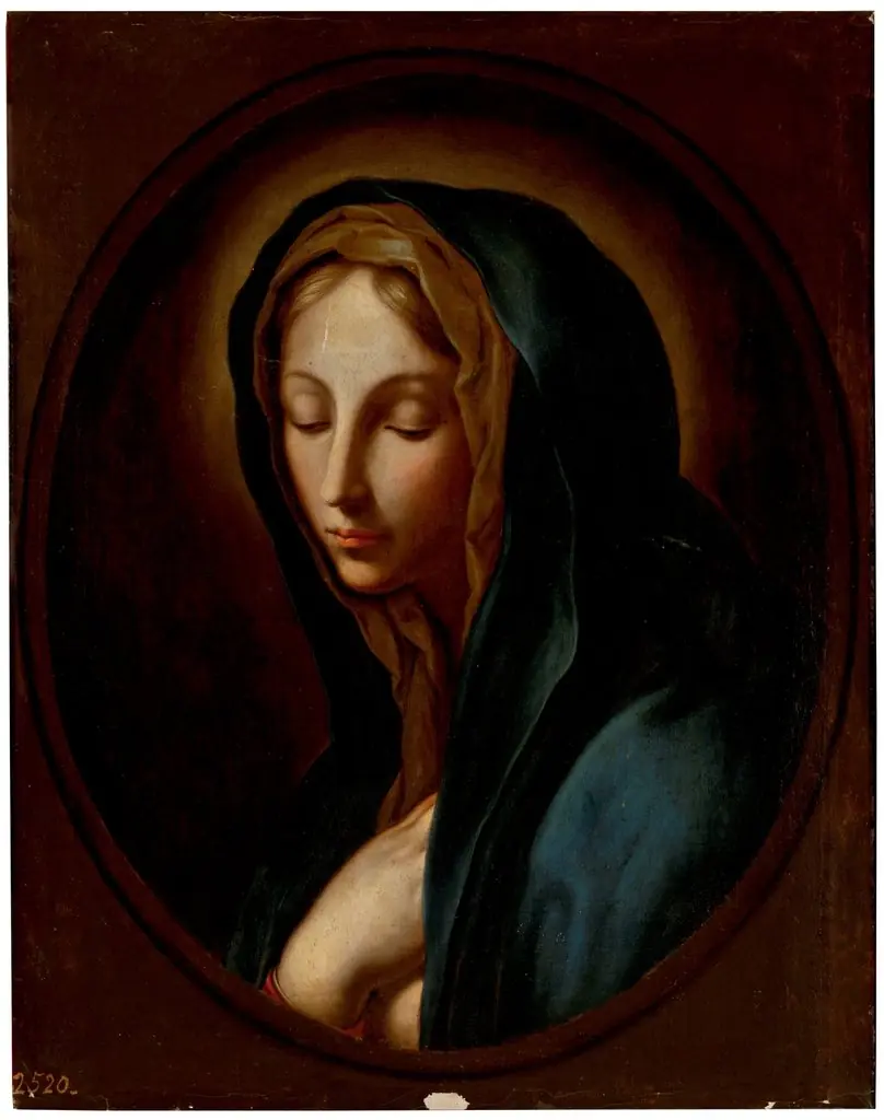 Virgin in contemplation