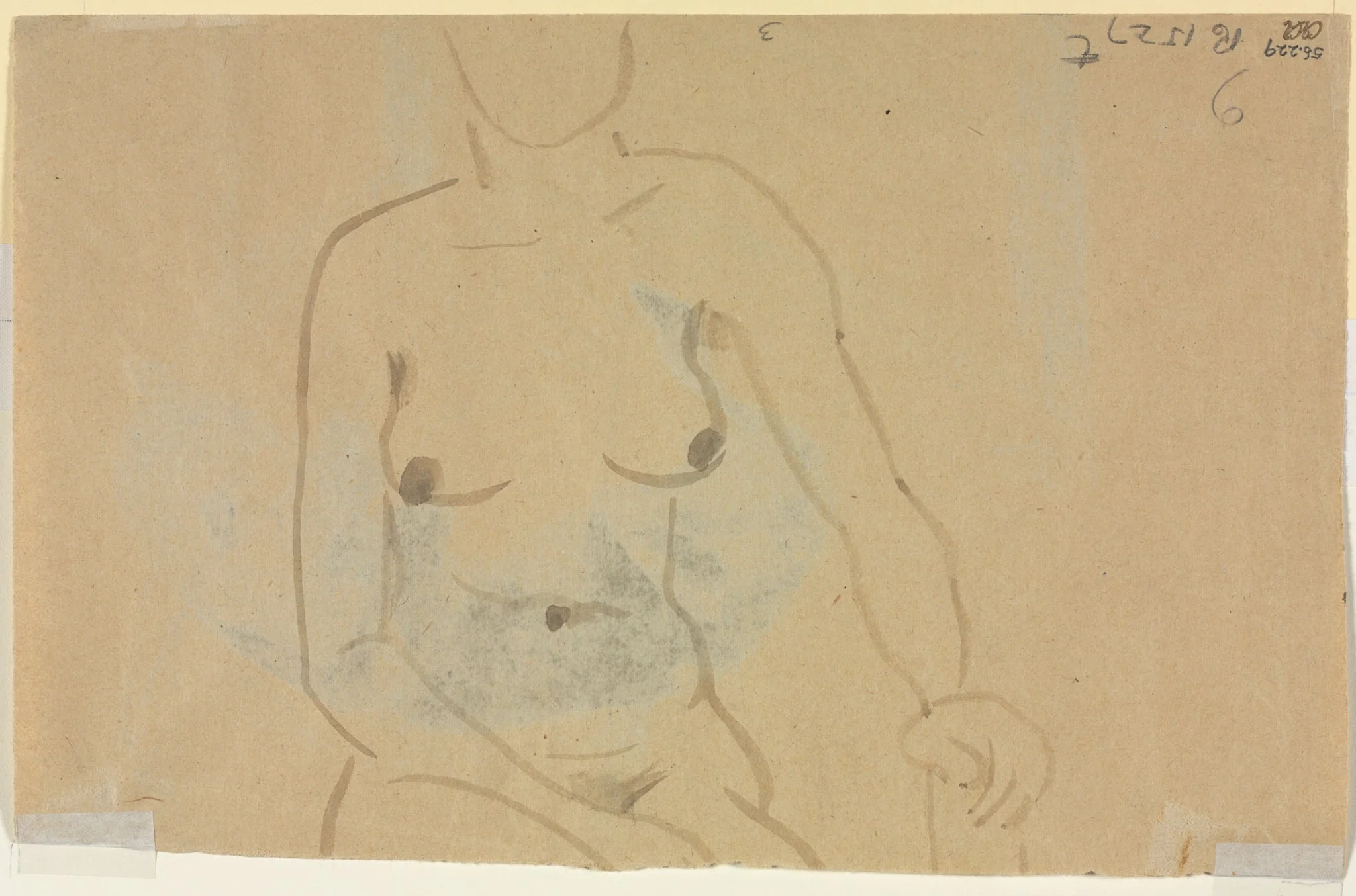 Torso of a Nude Woman (verso), by Jane Poupelet, 1904