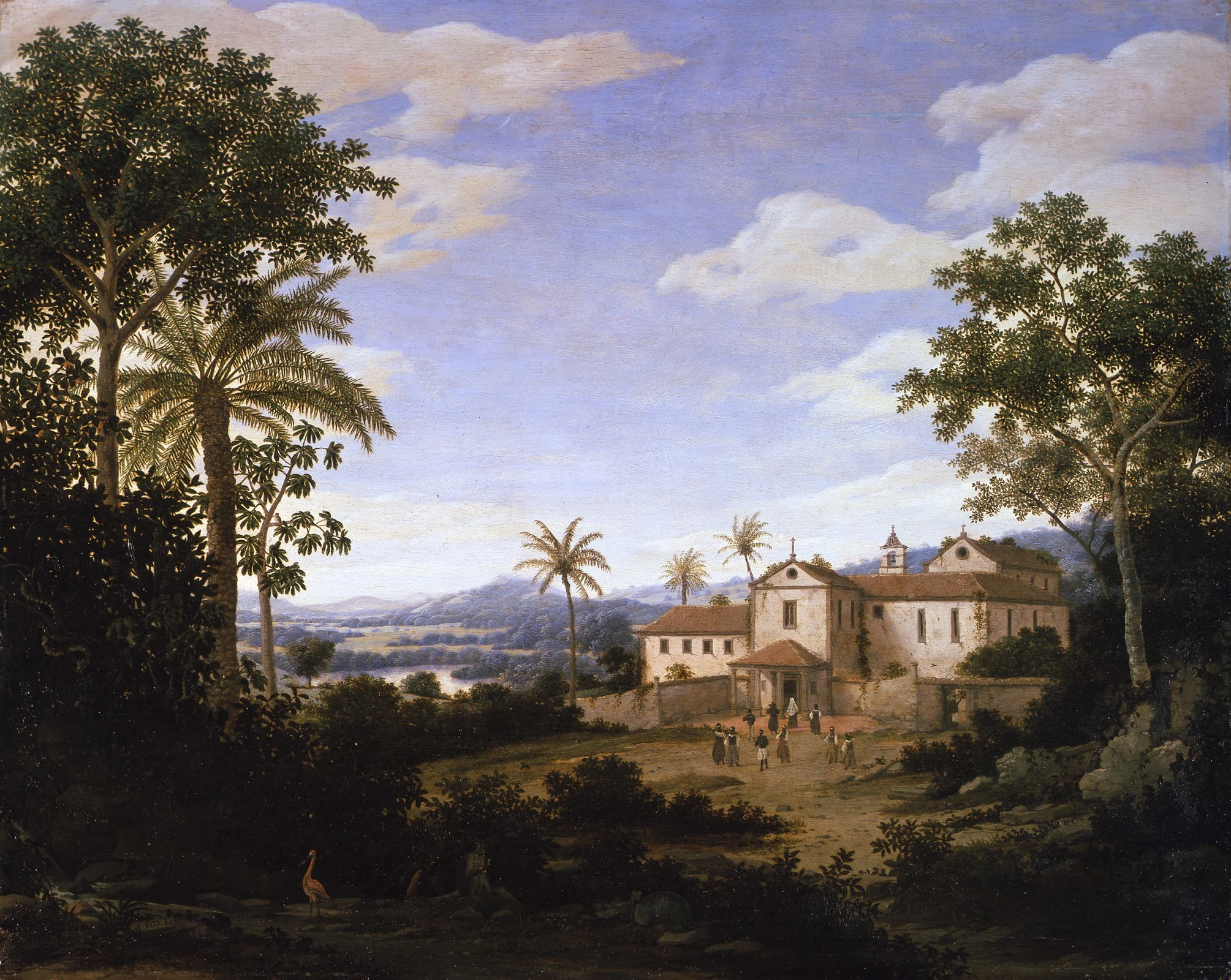 Brazilian landscape with the Igarassu Franciscan Monastery