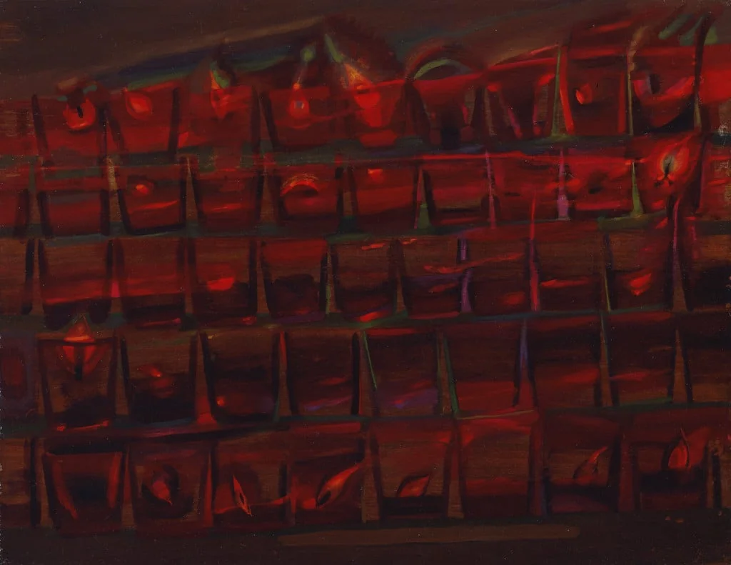 Untitled, by Loren MacIver, oil, 1943