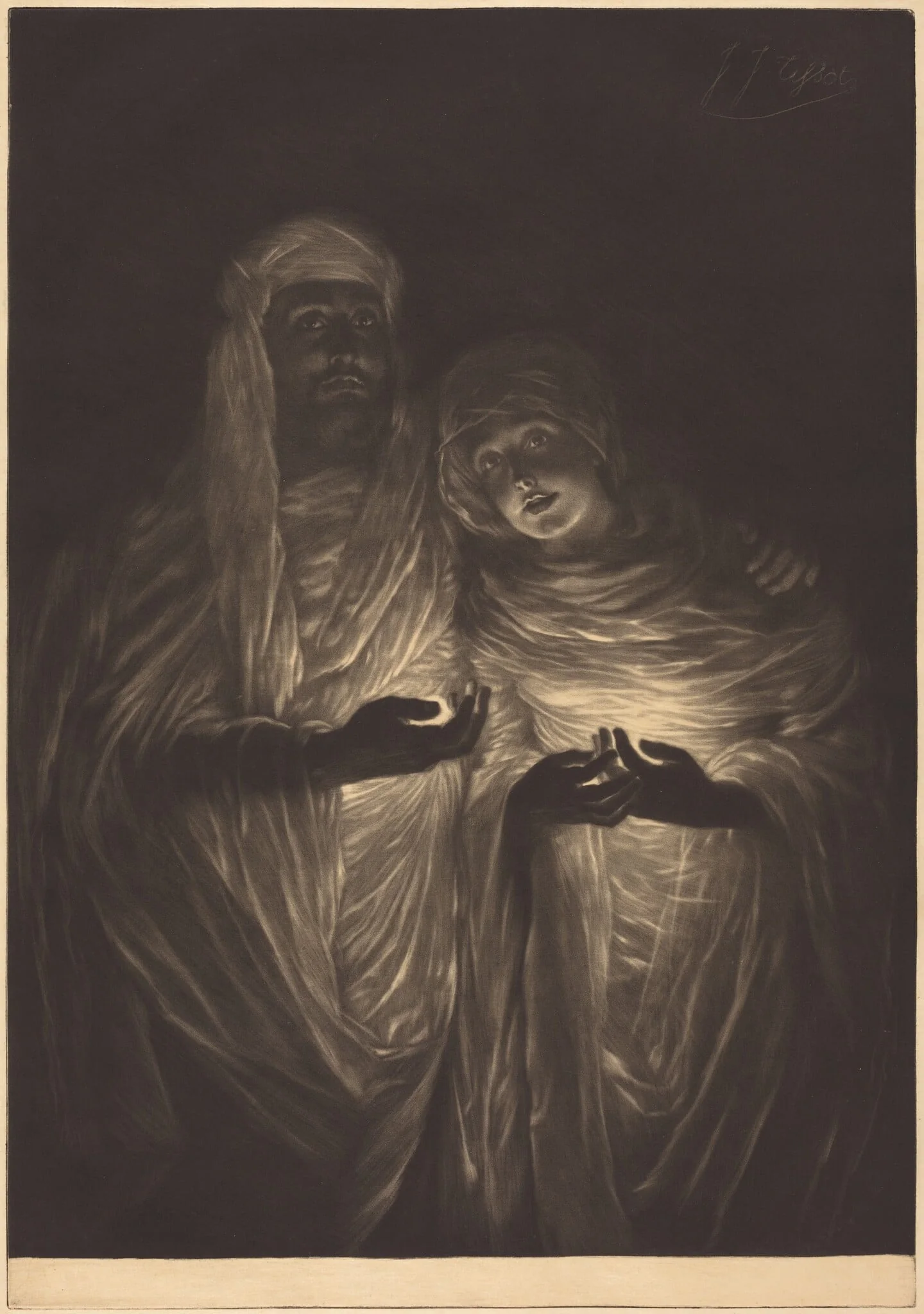 The Apparition, by James Jacques Joseph Tissot, ink, 1885