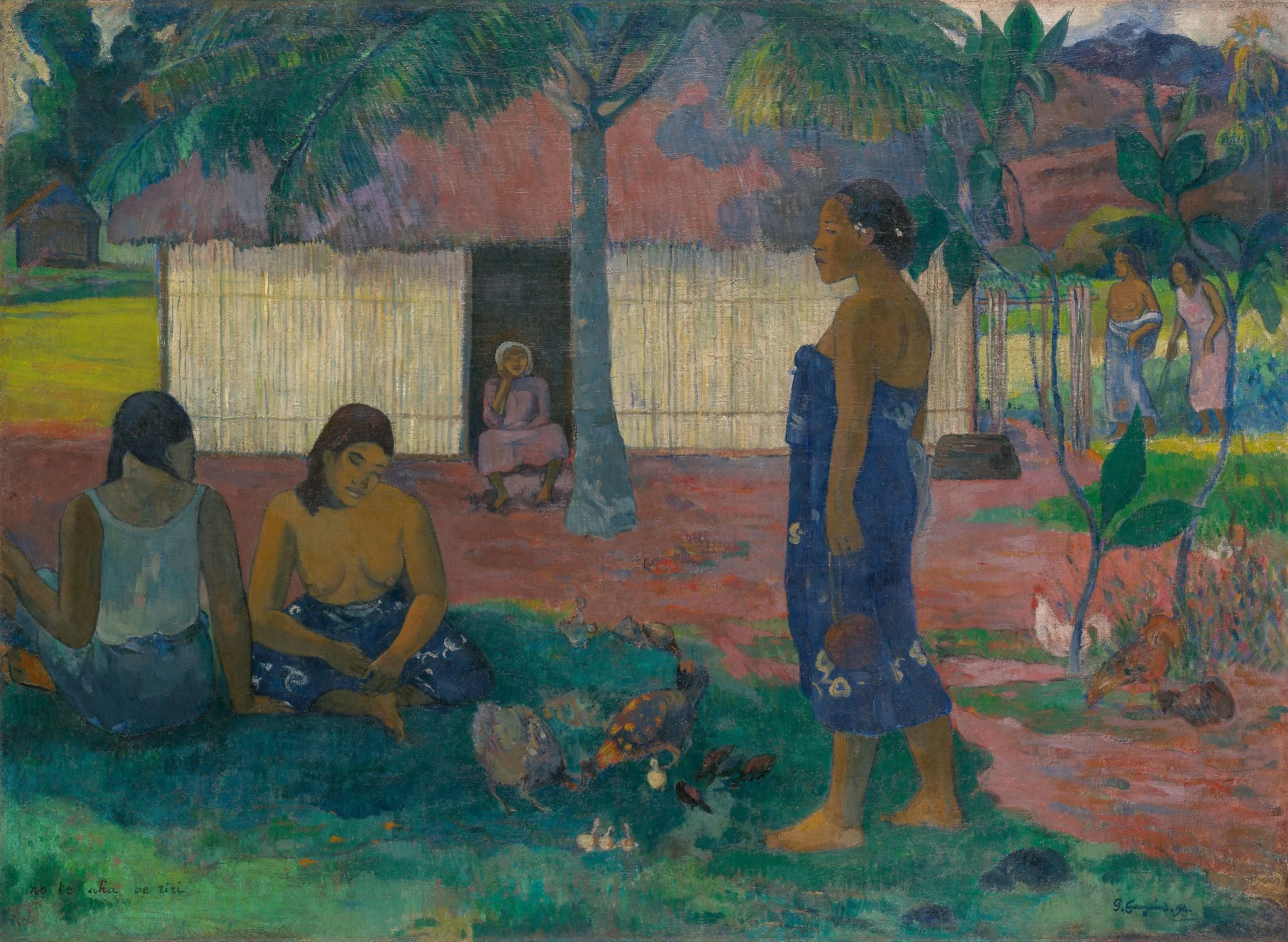 Why Are You Angry? (No Te Aha Oe Riri), by Paul Gauguin, oil, 1898