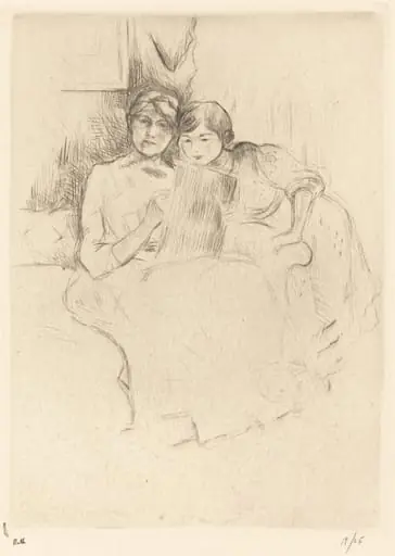 The Drawing Lesson (Berthe Morisot and her Daughter Julie Manet)