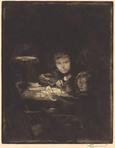 By the Lamp (Sous la Lampe)