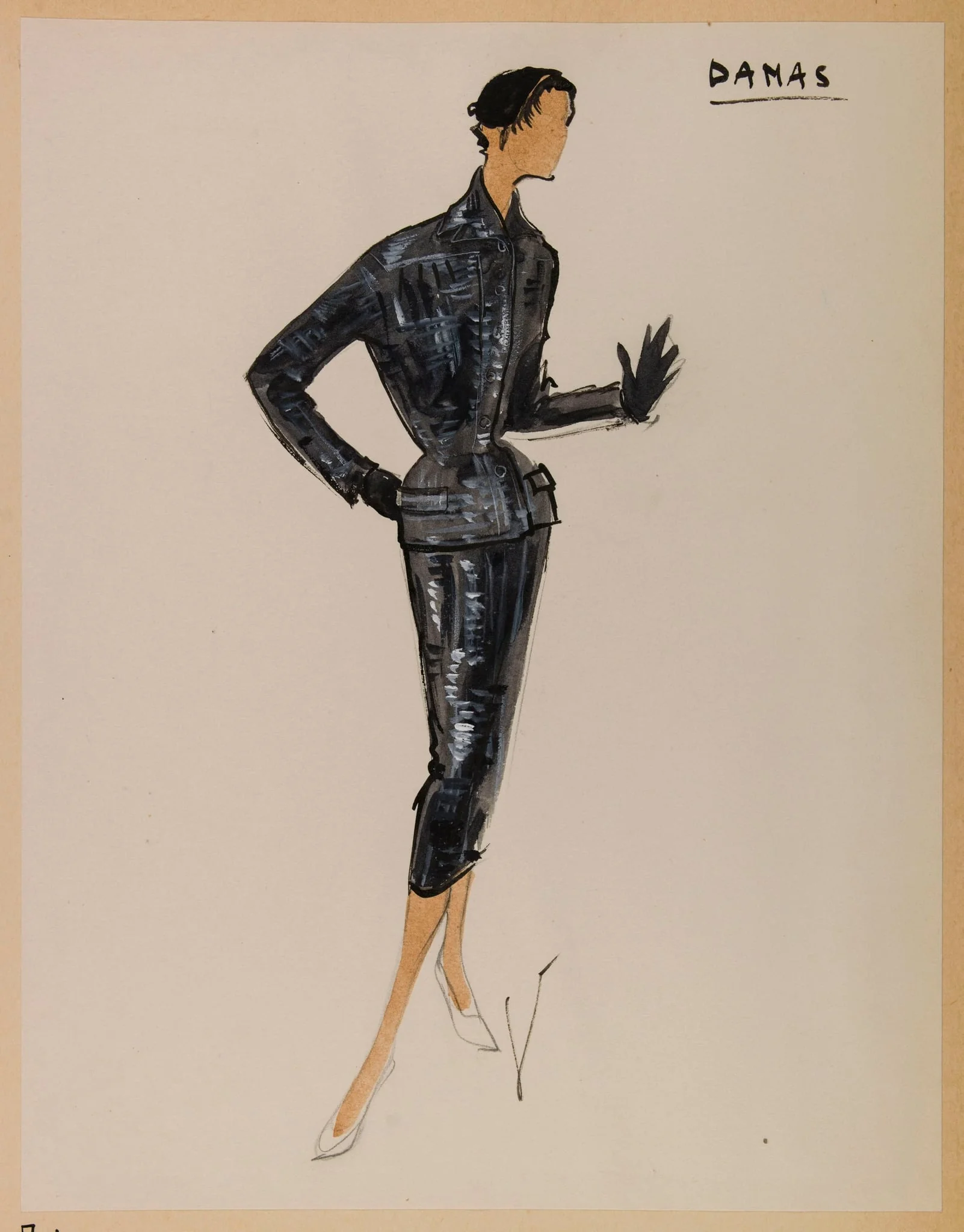 Damas, by Marie-Louise Carven, 1953
