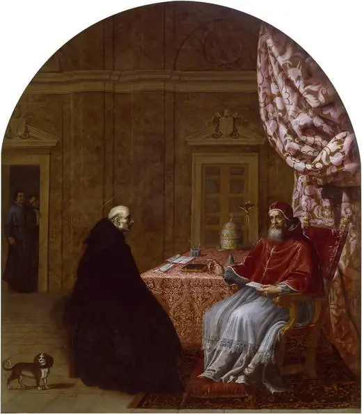 Urban II Deliberates with Saint Bruno