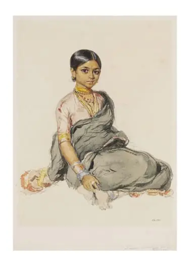 Telingi Girl named Perou from the Madras Region