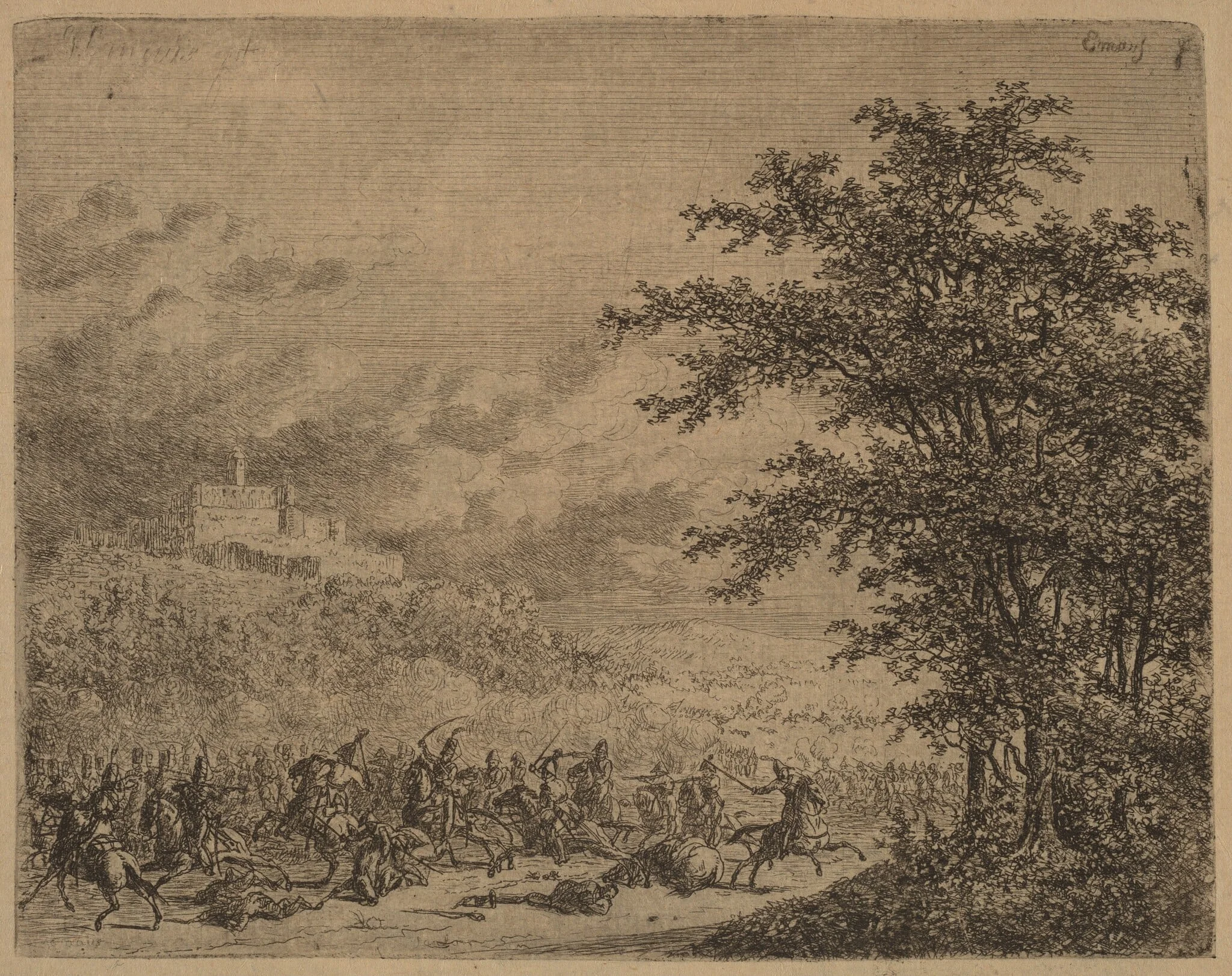 The Affair near Konigstein  (L'Affaire pres de Koenigstein) [recto]
