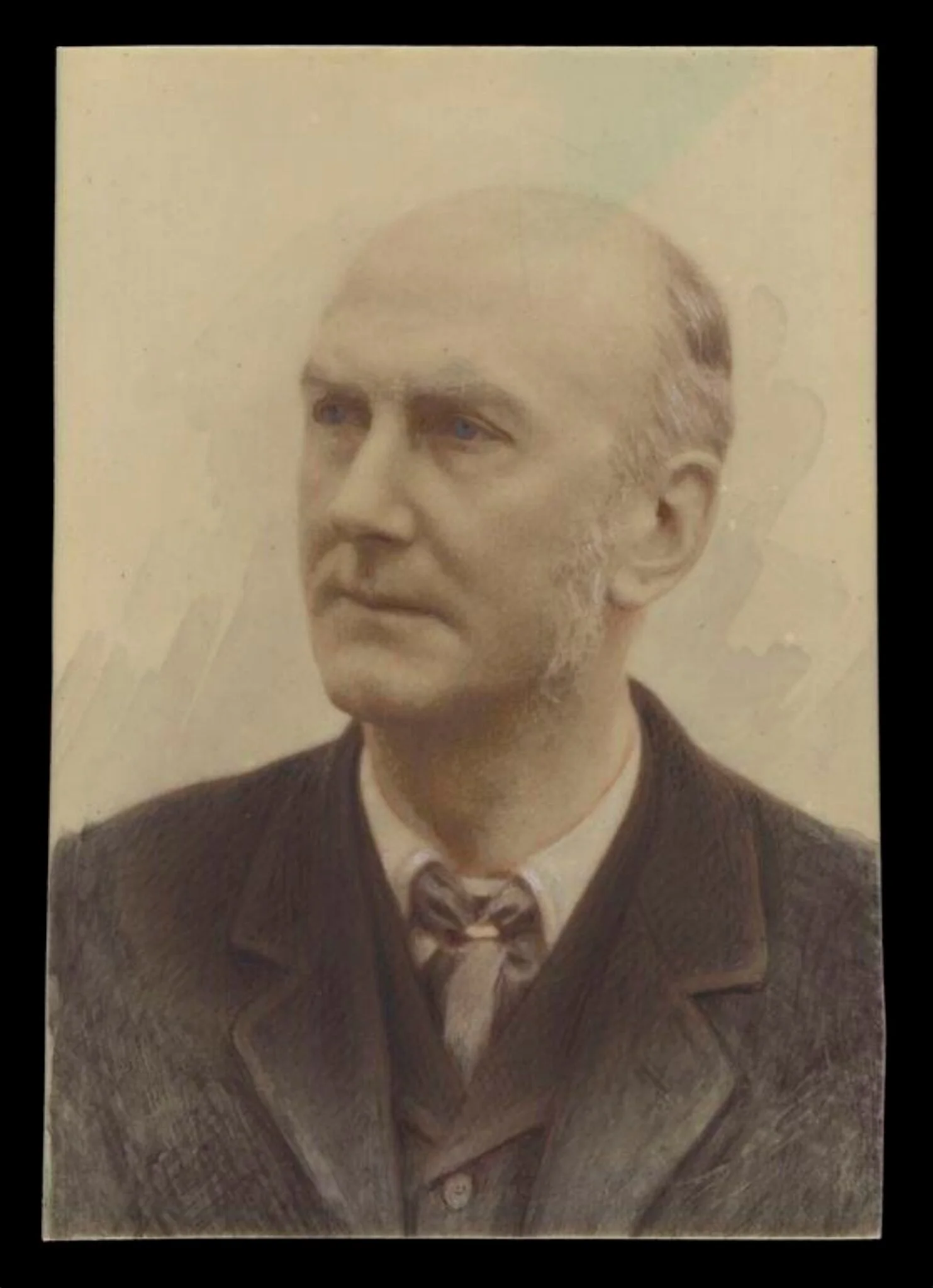 Watercolour Portrait of a Man, by Violet K. Blaiklock, photographic, 1920