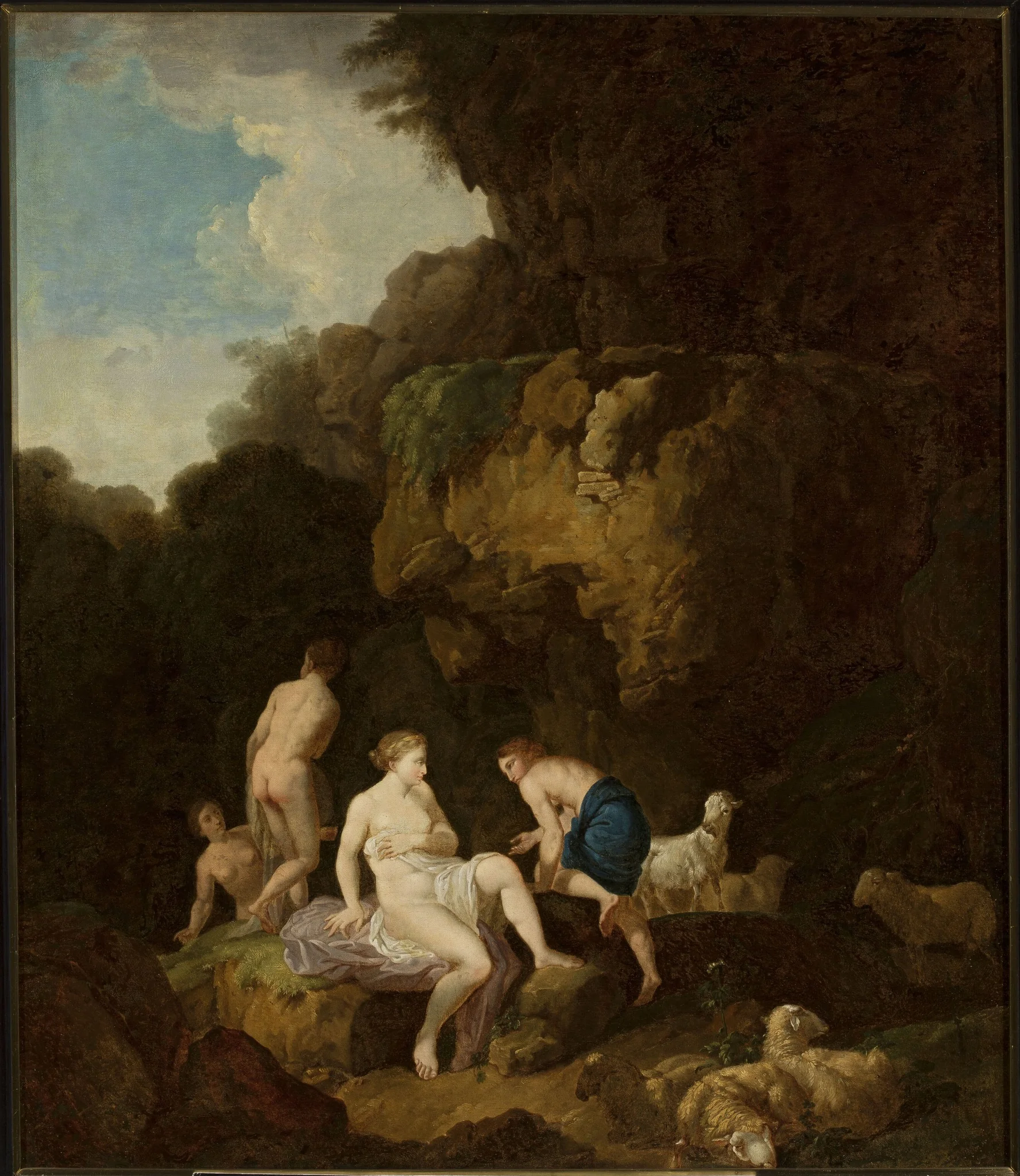 Nymphs in a grotto