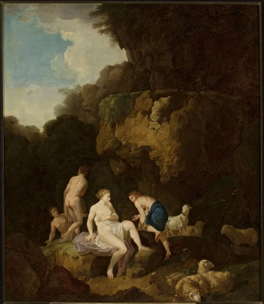 Nymphs in a grotto