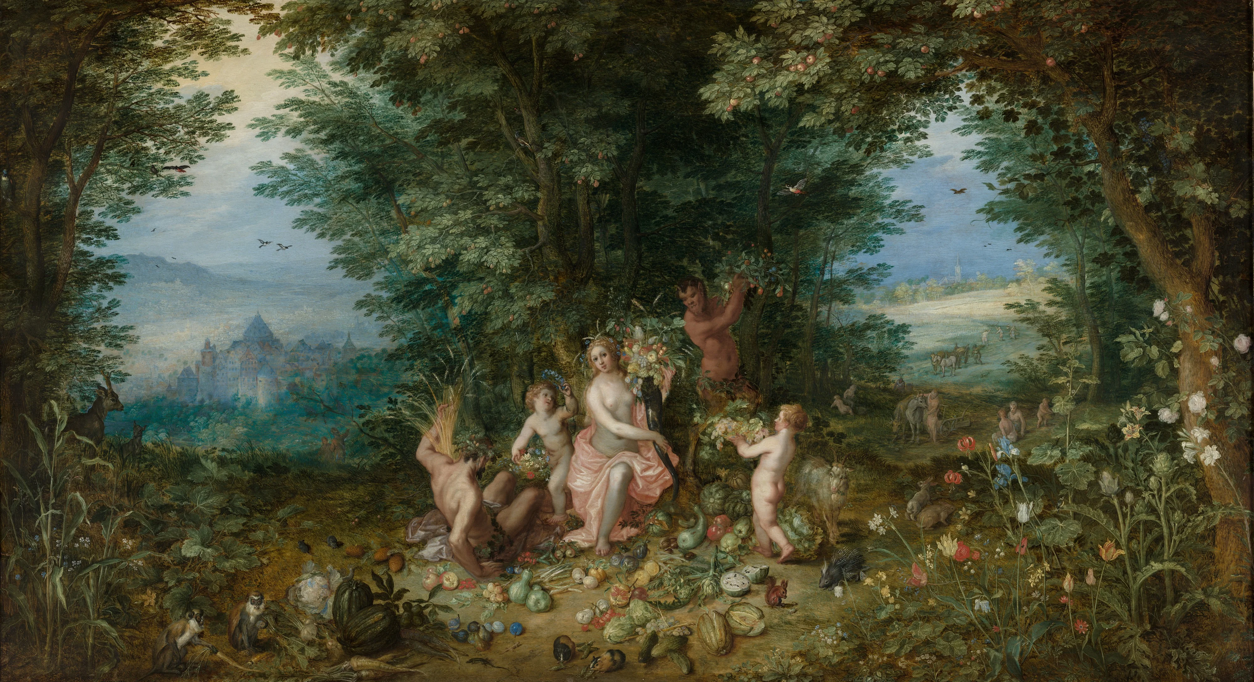 The Earth, by Jan Brueghel, the elder, oil, 1650