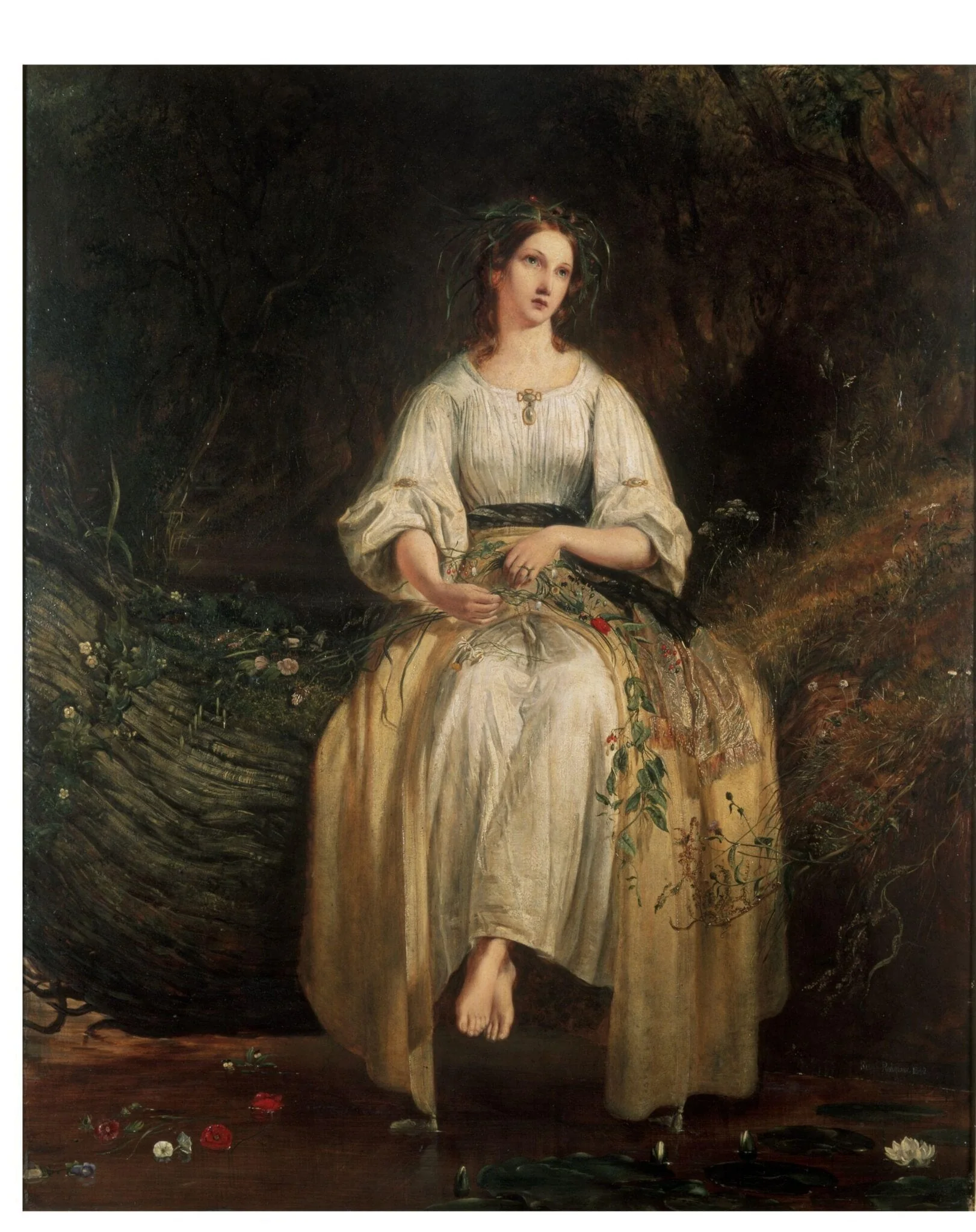 Ophelia Weaving Her Garlands