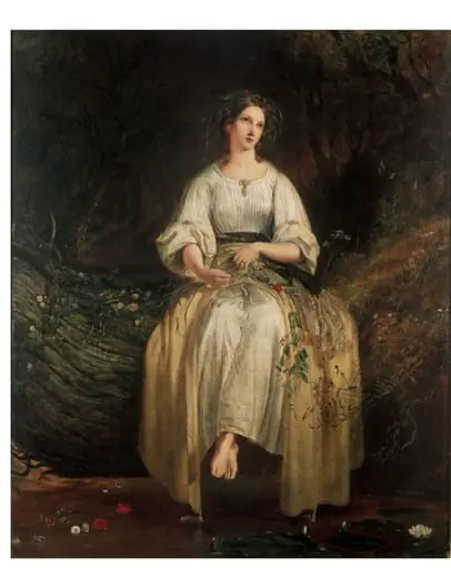 Ophelia Weaving Her Garlands