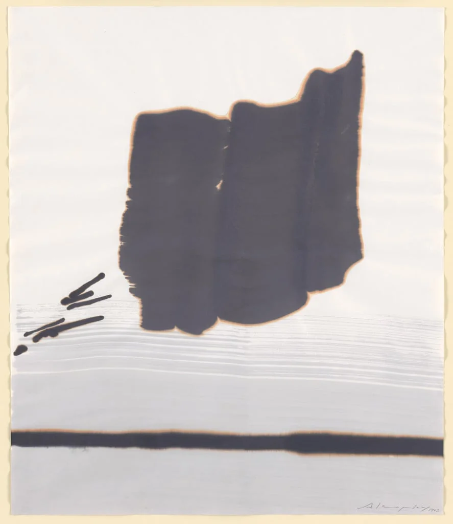 Untitled, by L. (Alfred Lewin Copley) Alcopley, watercolor, 1962