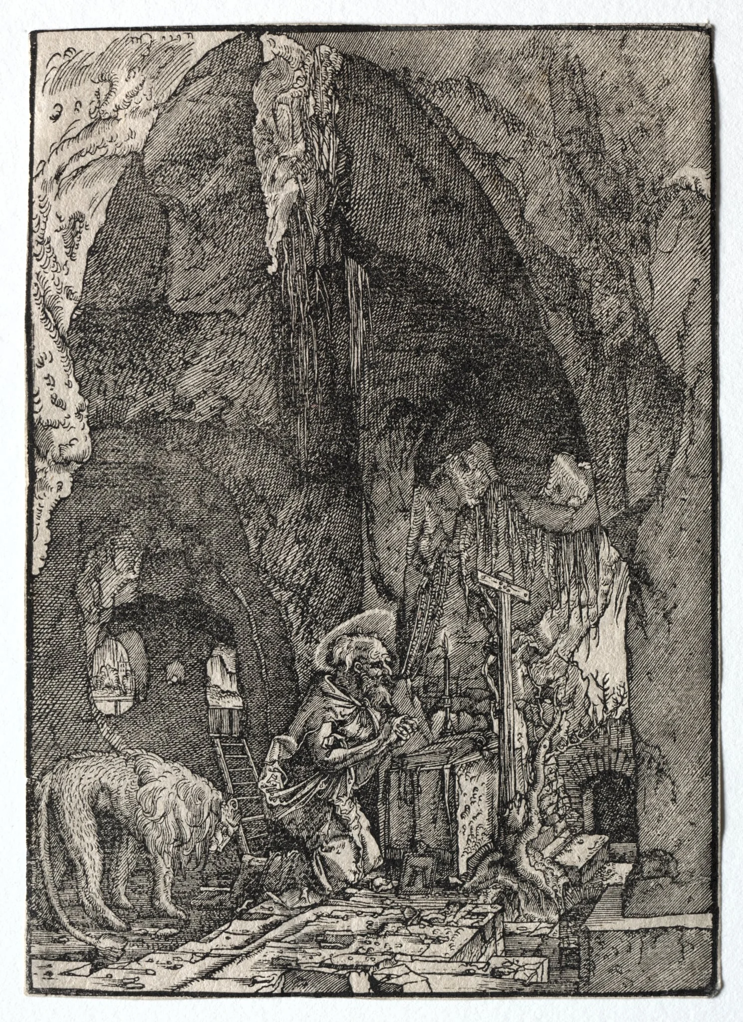 St. Jerome in the Cave, by Albrecht Altdorfer, 1514