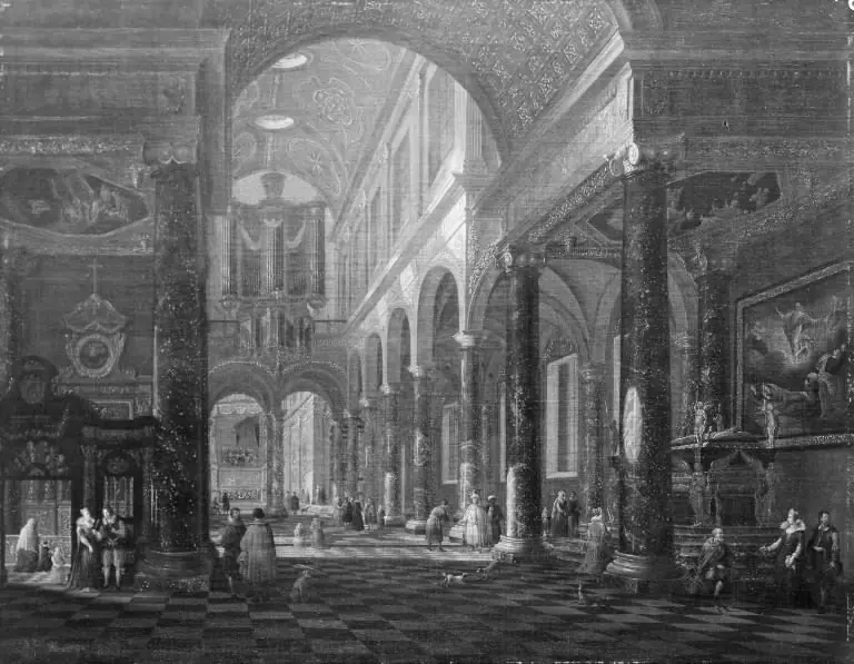 Interior of a Catholic Church