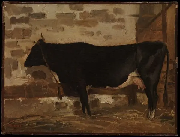 Cow in a Barn