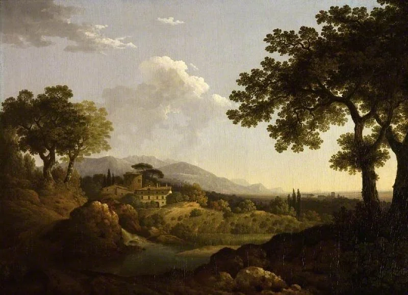 View near Naples, by William Marlow, oil, 1786