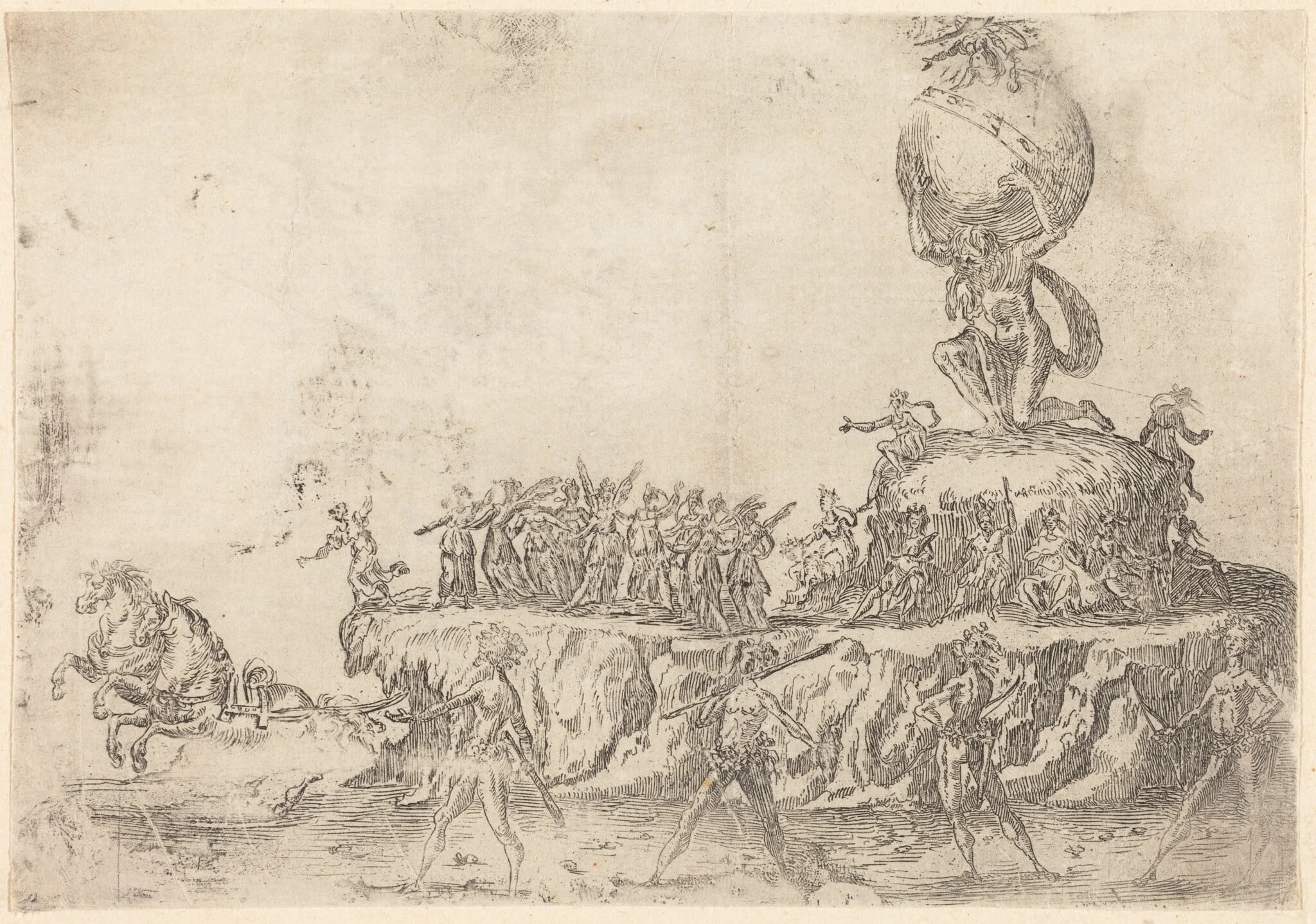 The Float of the Sun, by French 17th Century, ink, 1616