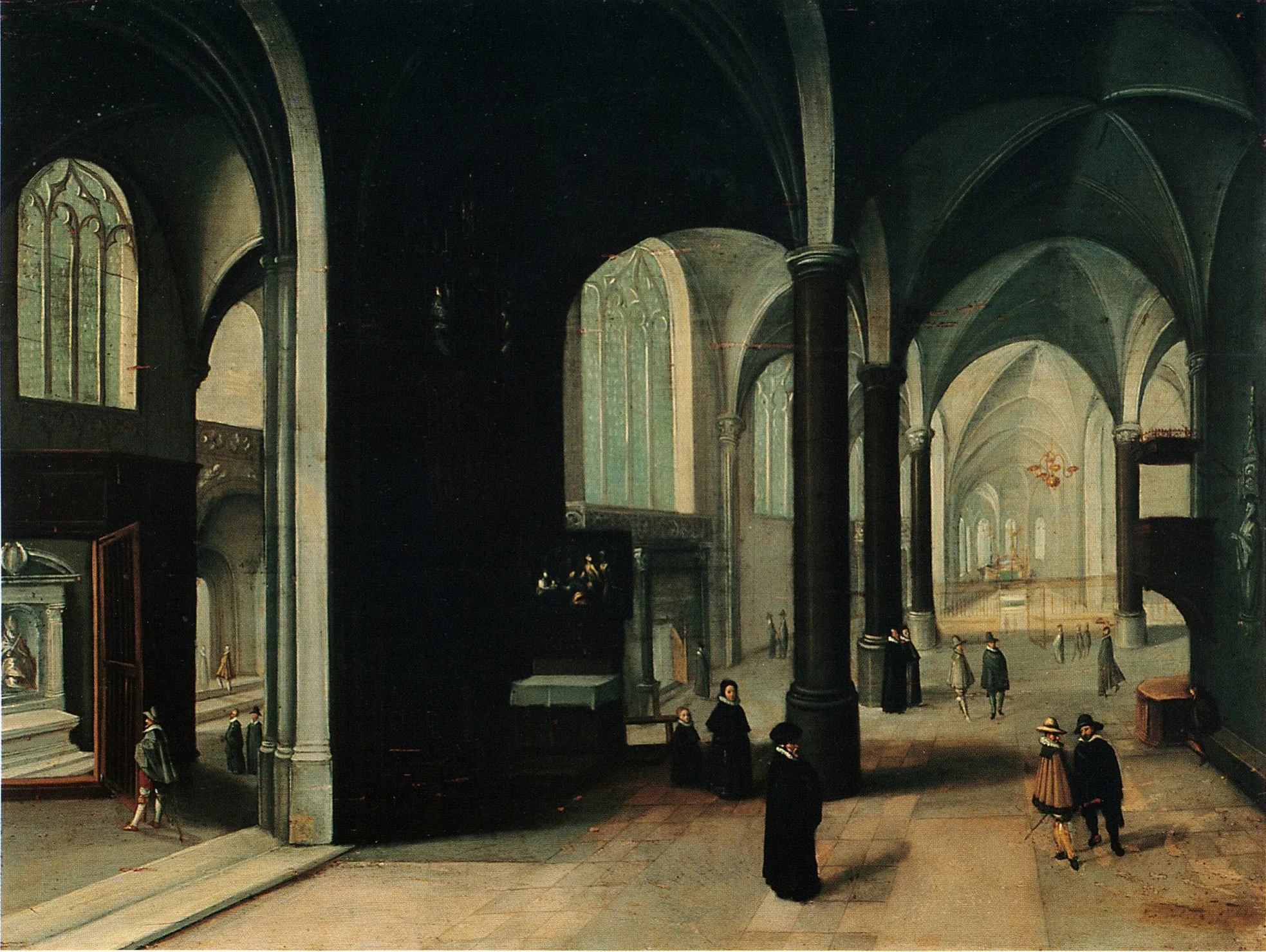 Interior de iglesia, by Unknown, unspecified, 1701