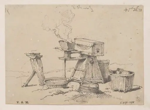 A Chinese blacksmith's equipment