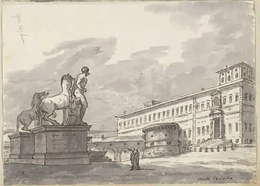 Monte Cavallo, with the Horse Tamers
