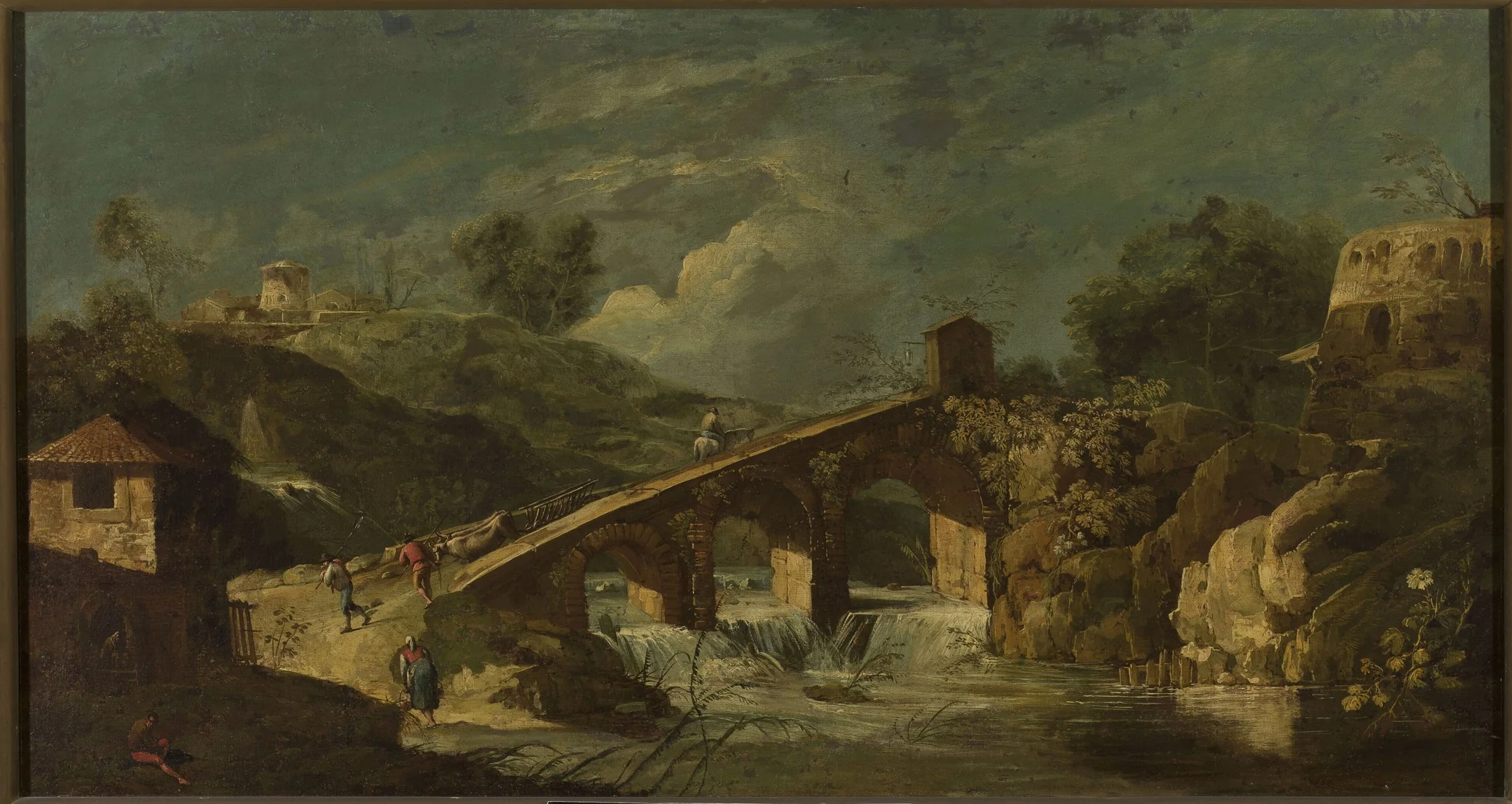 Landscape with a bridge