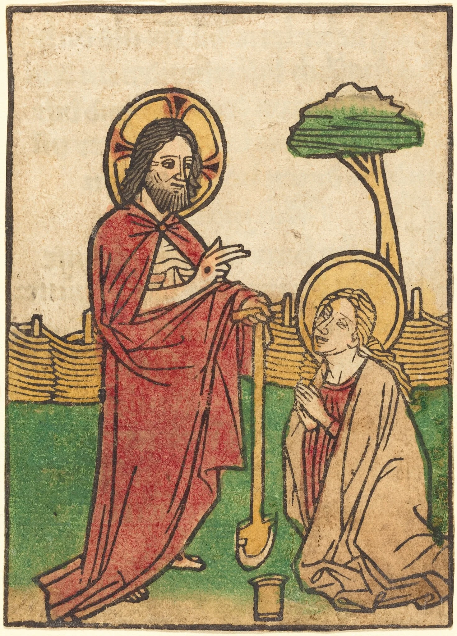 Noli me tangere, by Ludwig of Ulm, ink, 1450