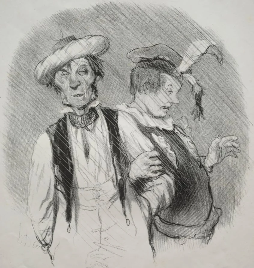 Mardi Gras, by Honoré Daumier, 1844