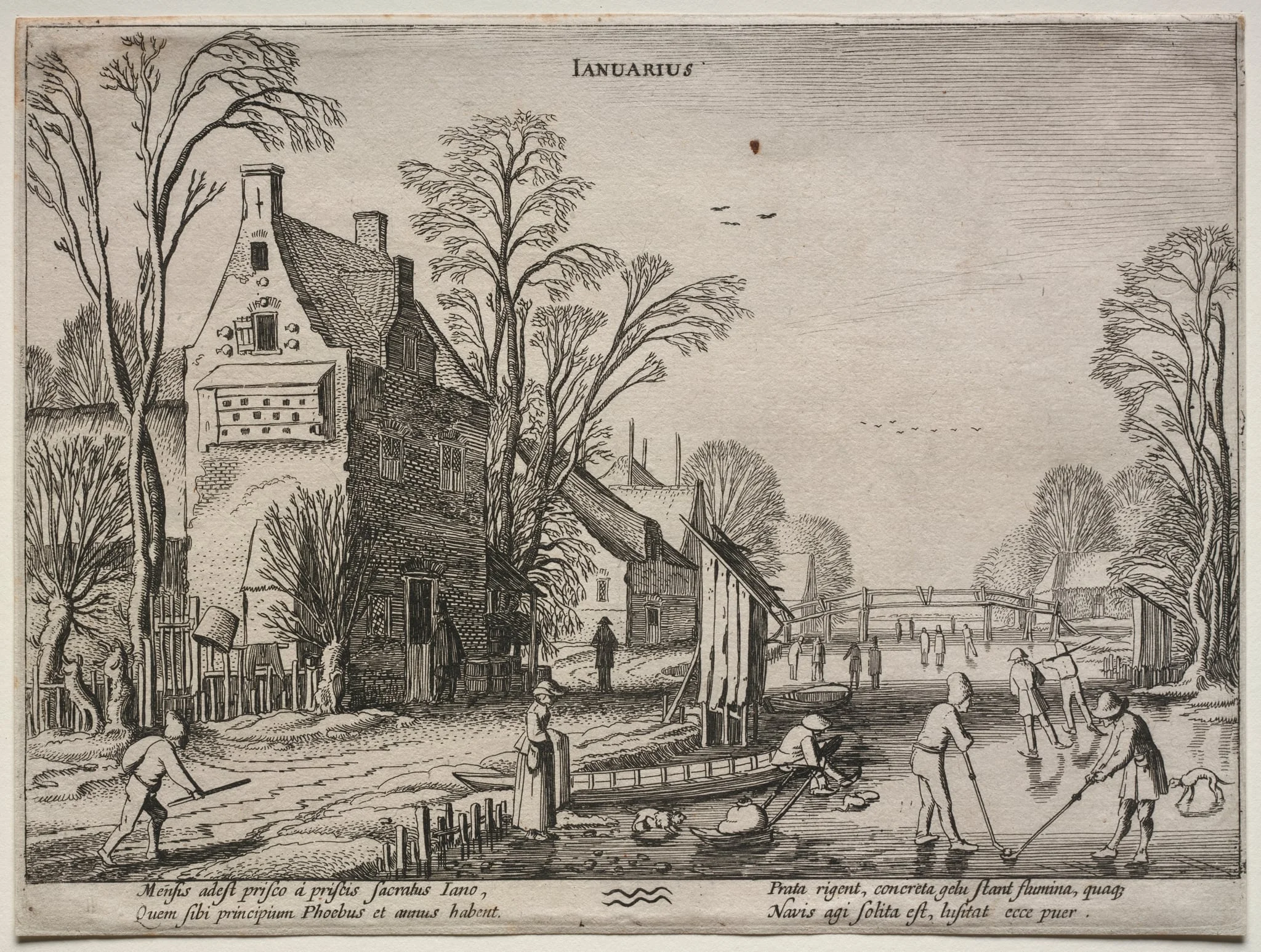 The Twelve Months:  January, by Jan van de Velde, 1613