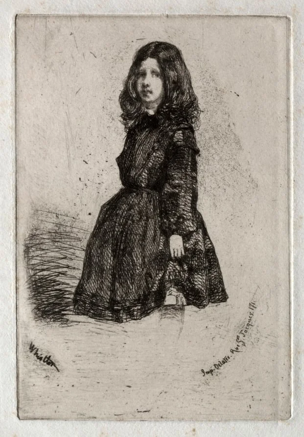 Twelve Etchings from Nature:  Annie, by James McNeill Whistler, 1858