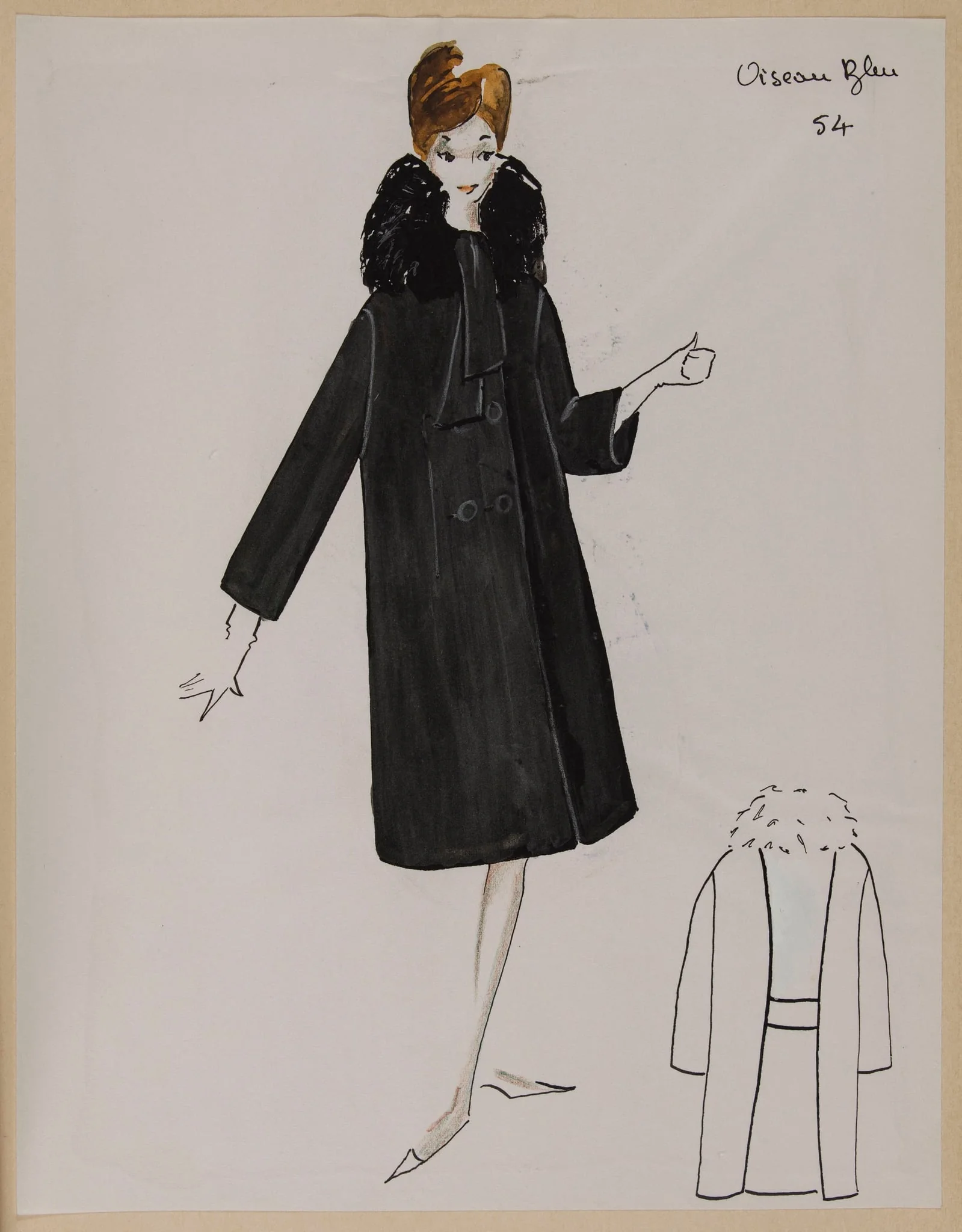 Oiseau bleu, by Carven, 1960