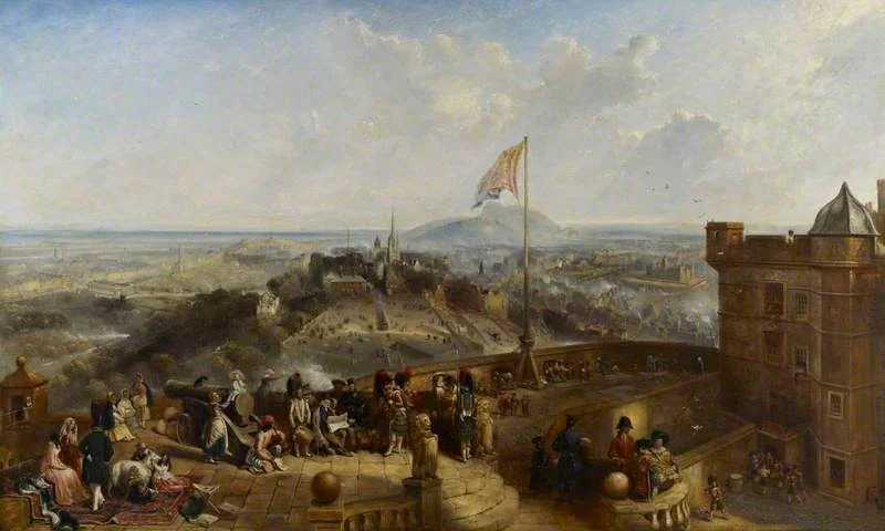 Edinburgh Old and New, by David Octavius Hill, oil, 1846
