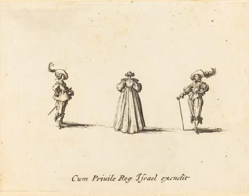 Lady Seen from Behind, and Two Gentlemen