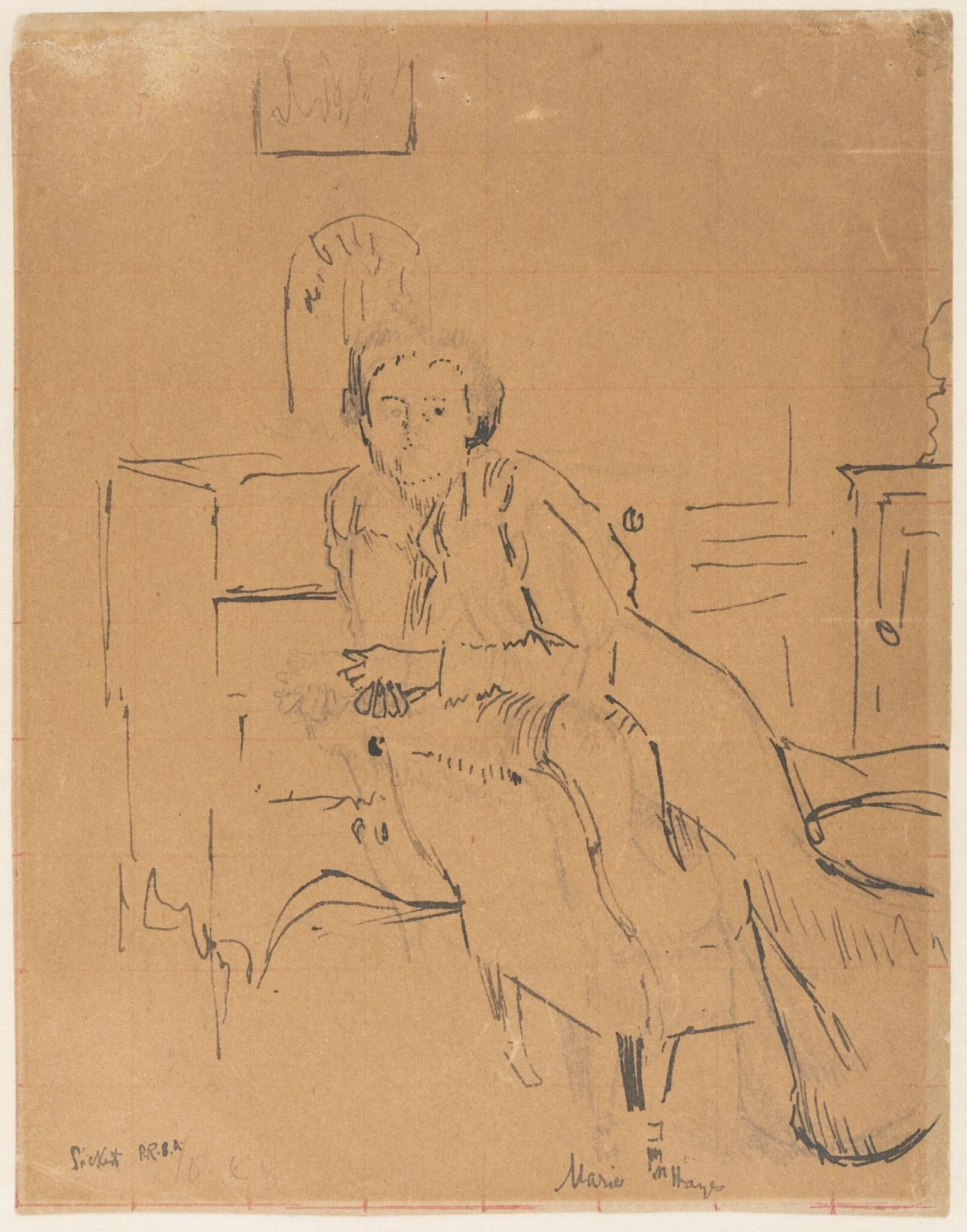 'Marie Hayes', by Walter Richard Sickert, 1910