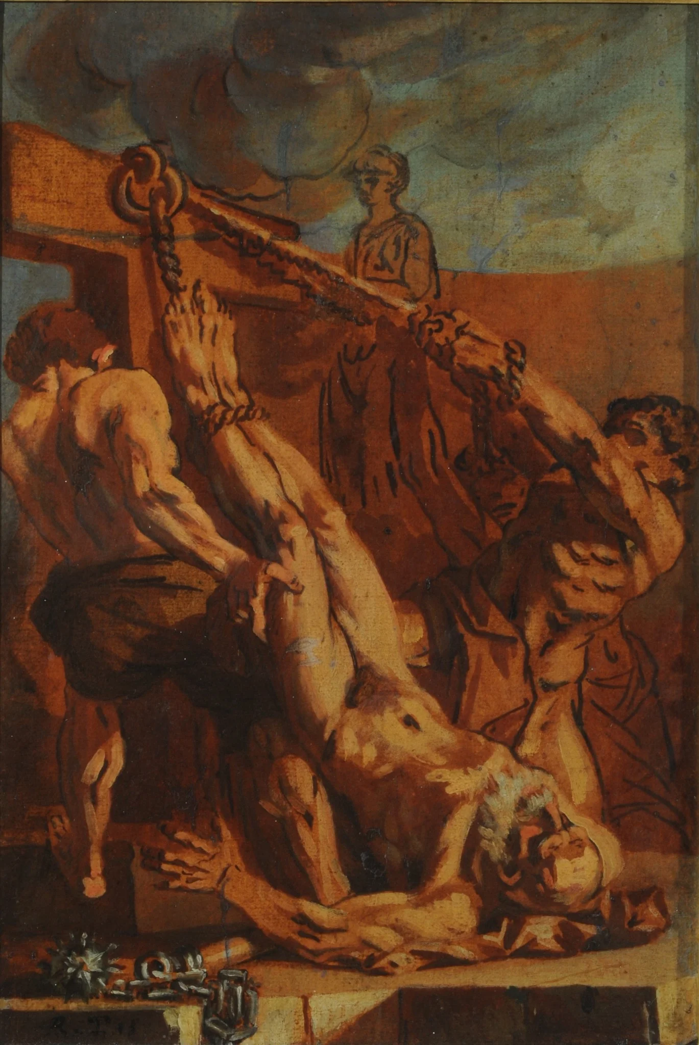 Martyrdom of Saint Peter, by Jacopo Tintoretto, oil, 1550