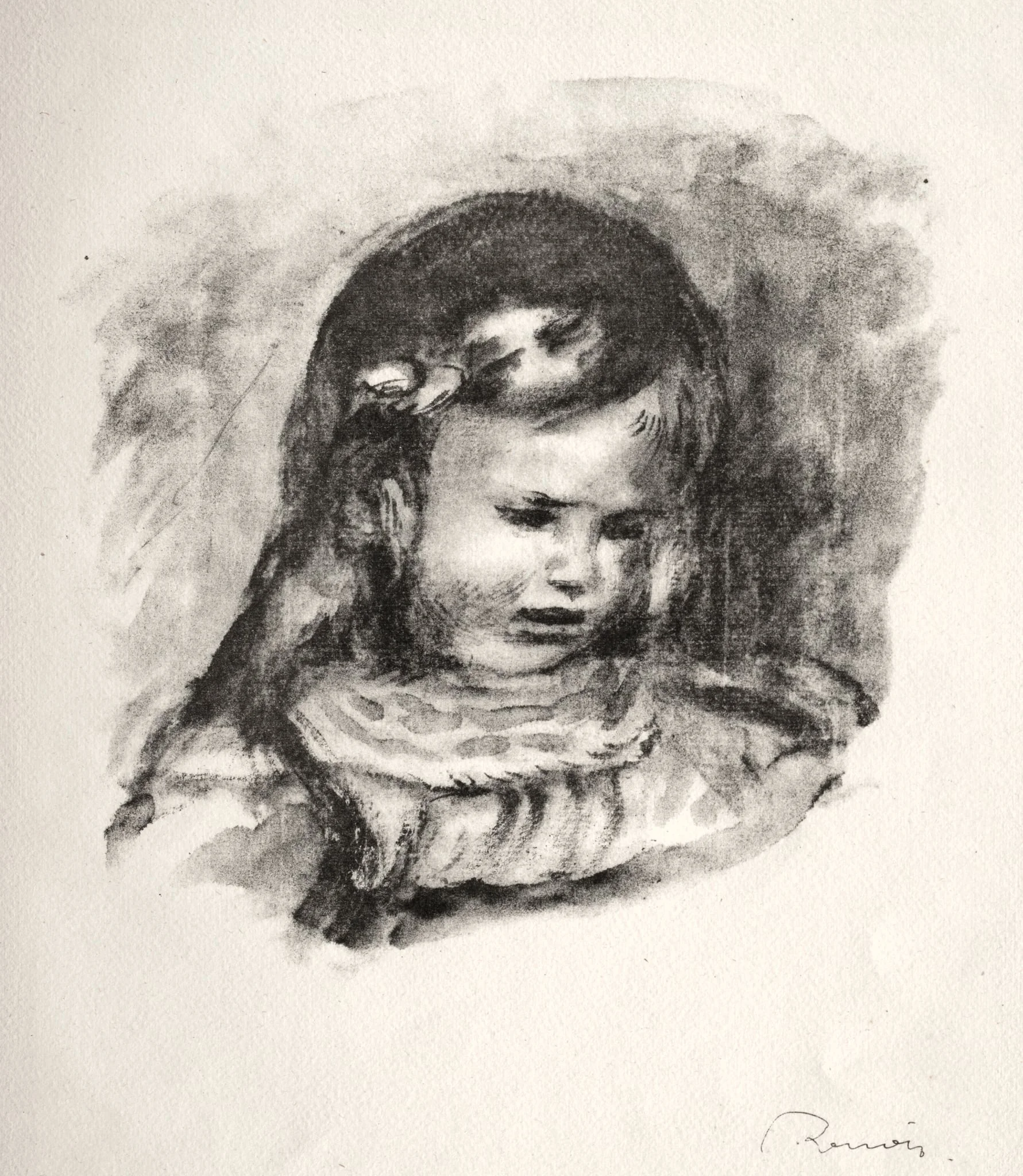 Claude Renoir, la tête baissée, by Auguste Renoir, 1904
