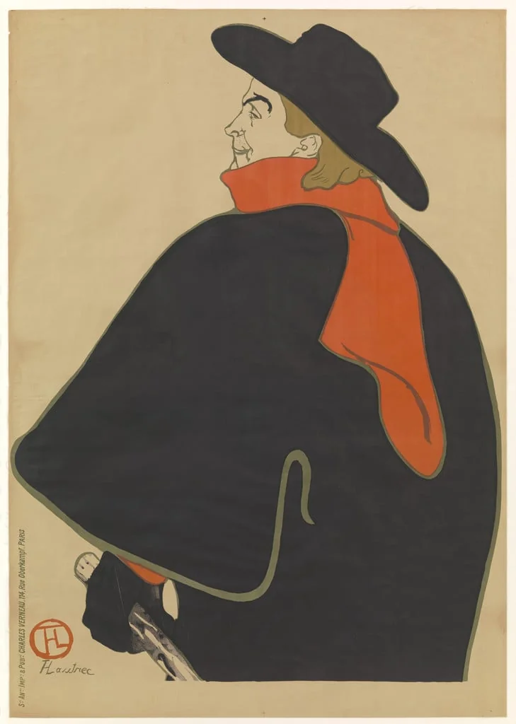 Untitled, by Henri de Toulouse-Lautrec, ink, 1893
