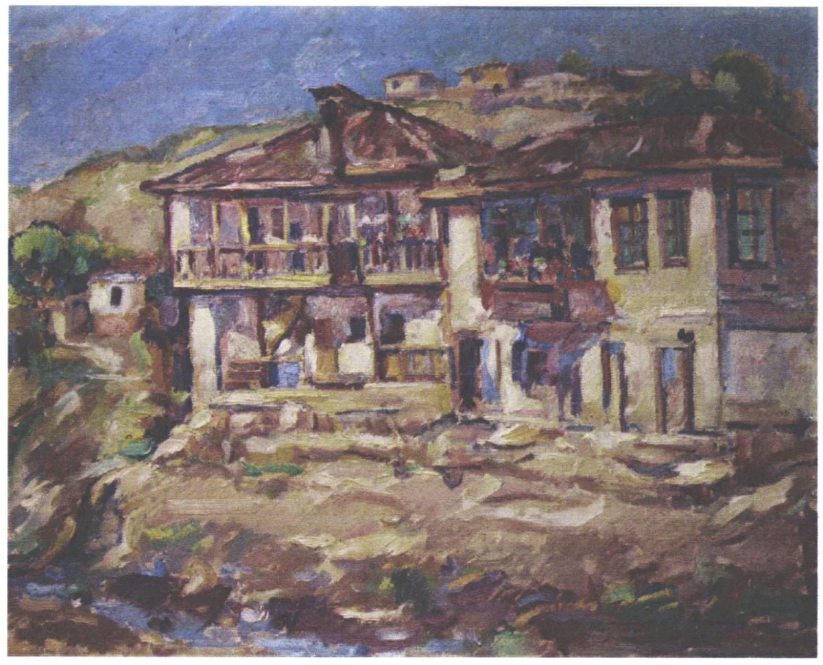 O casă la țară, by Nicolae Dărăscu, unspecified, 1933