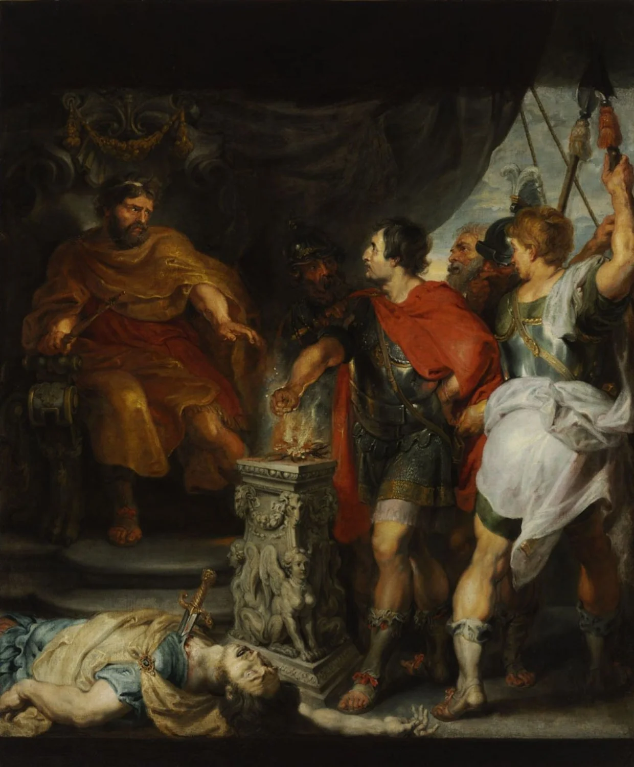 Mucius Scaevola before Lars Porsenna