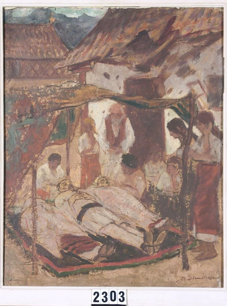 Morții de la Cașin, by Ștefan Dimitrescu, unspecified, 1919