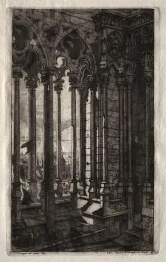 Etchings of Paris:  The Gallery of Notre Dame