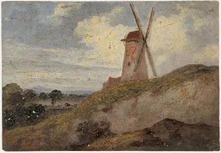 A Windmill; Woodland Glade (on reverse)