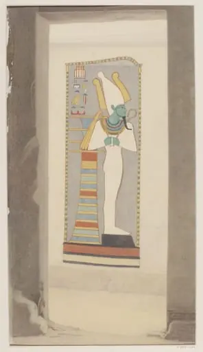 Osiris carrying a flail and crook