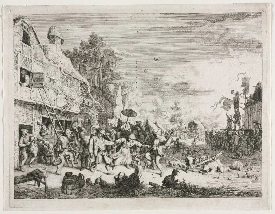 Village Fair, by Cornelis Dusart, 1685